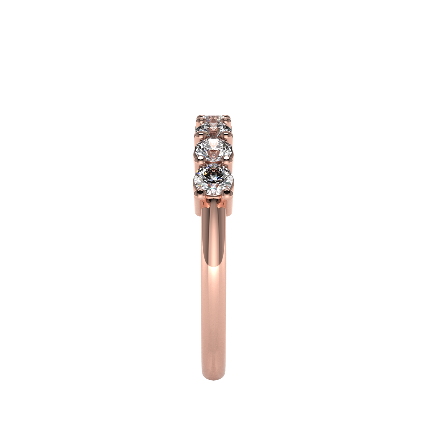 7 Diamond Semi Eternity Ring | 0.51ct Claw Set