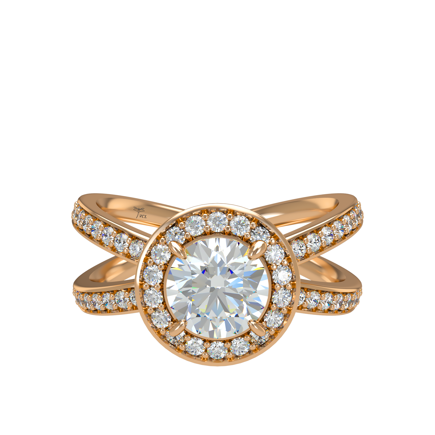 Ophelia VCL Halo prestiges diamond Ring