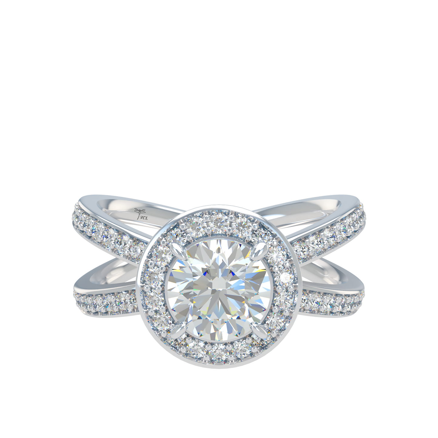 Ophelia VCL Halo prestiges diamond Ring