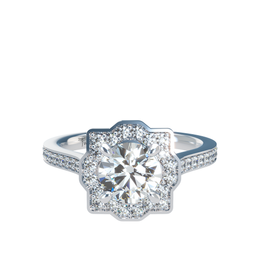 Tara VCL Halo prestige diamond ring
