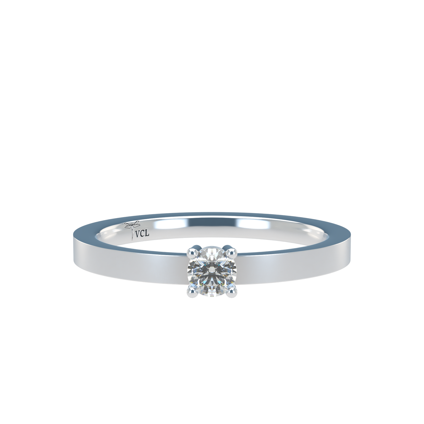 12pts diamond 4 Prongs Solitaire ring