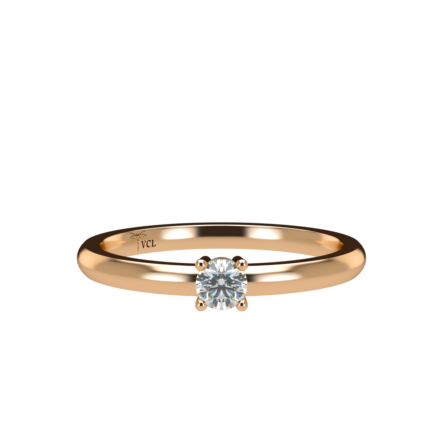 12pts diamond 4 Prongs Solitaire ring