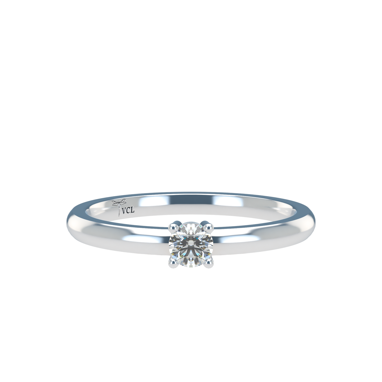12pts diamond 4 Prongs Solitaire ring