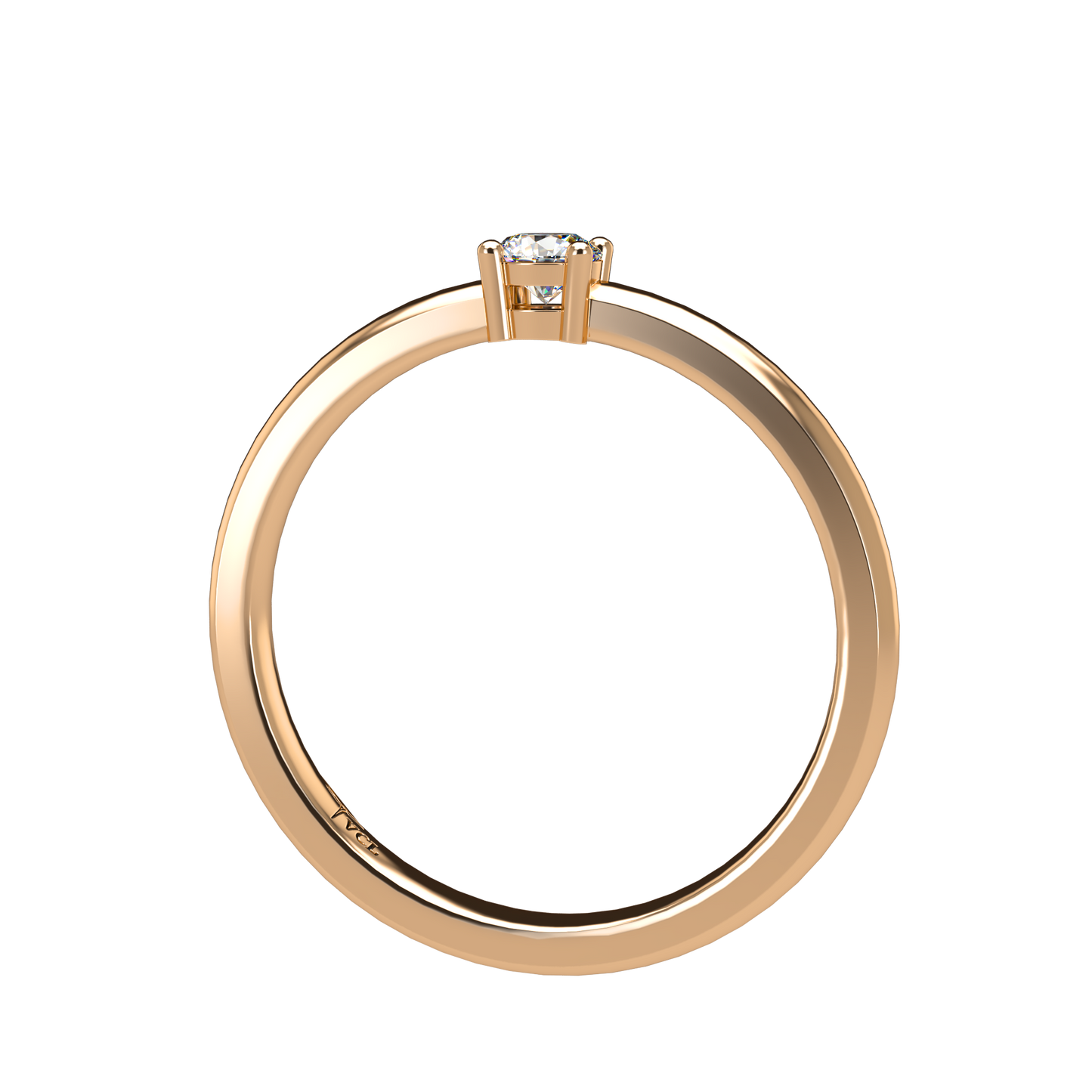 12pts diamond 4 Prongs Solitaire ring