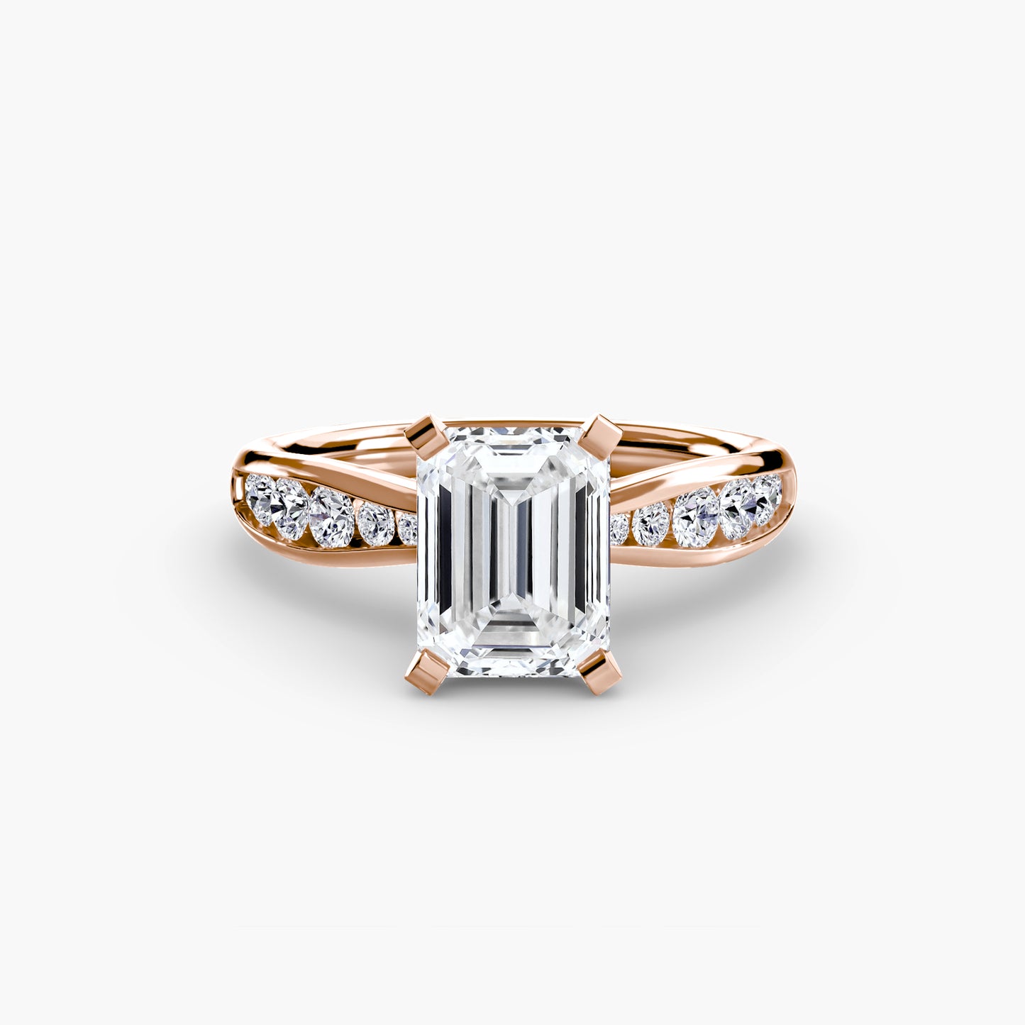 Timeless sparkle diamond solitaire with Pavé