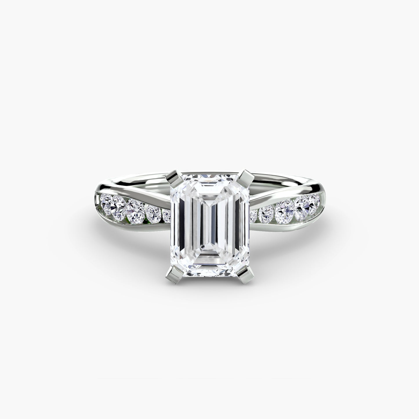 Timeless sparkle diamond solitaire with Pavé