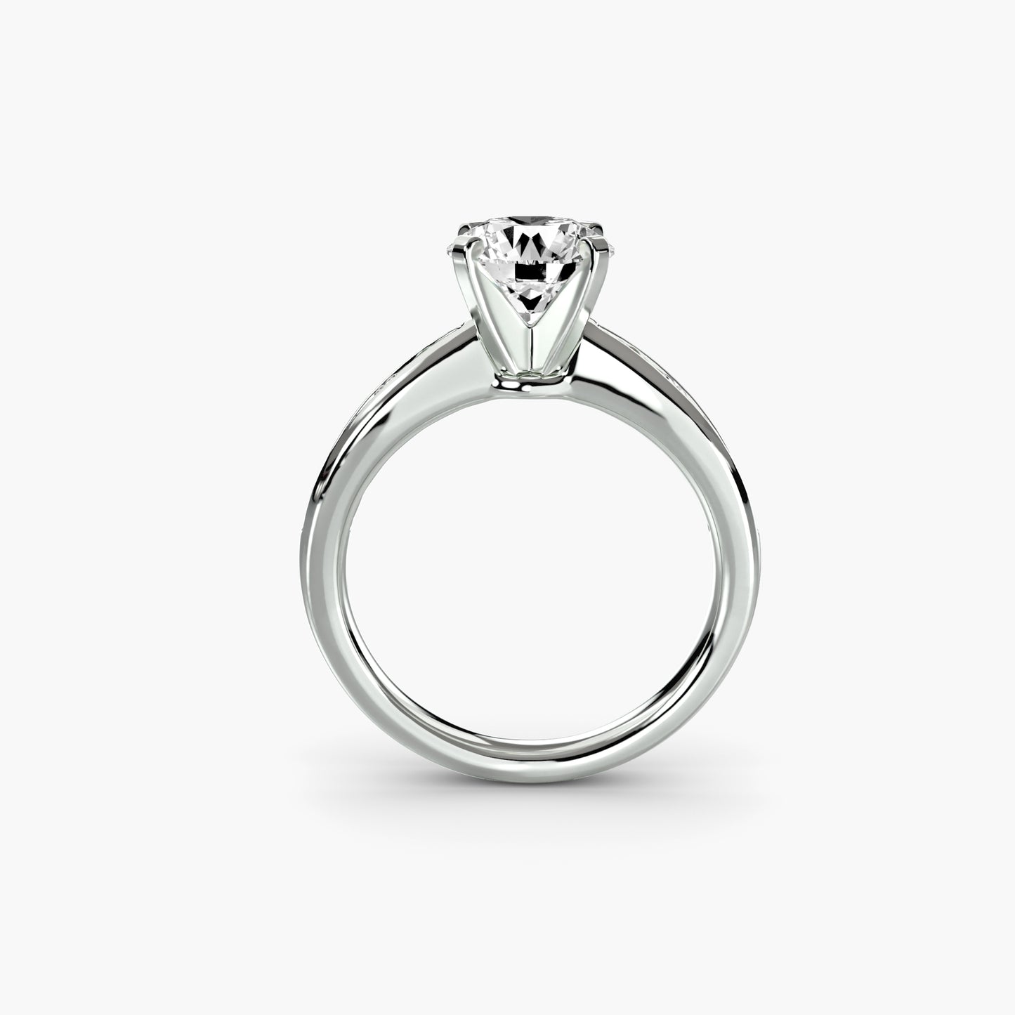Timeless sparkle diamond solitaire with Pavé