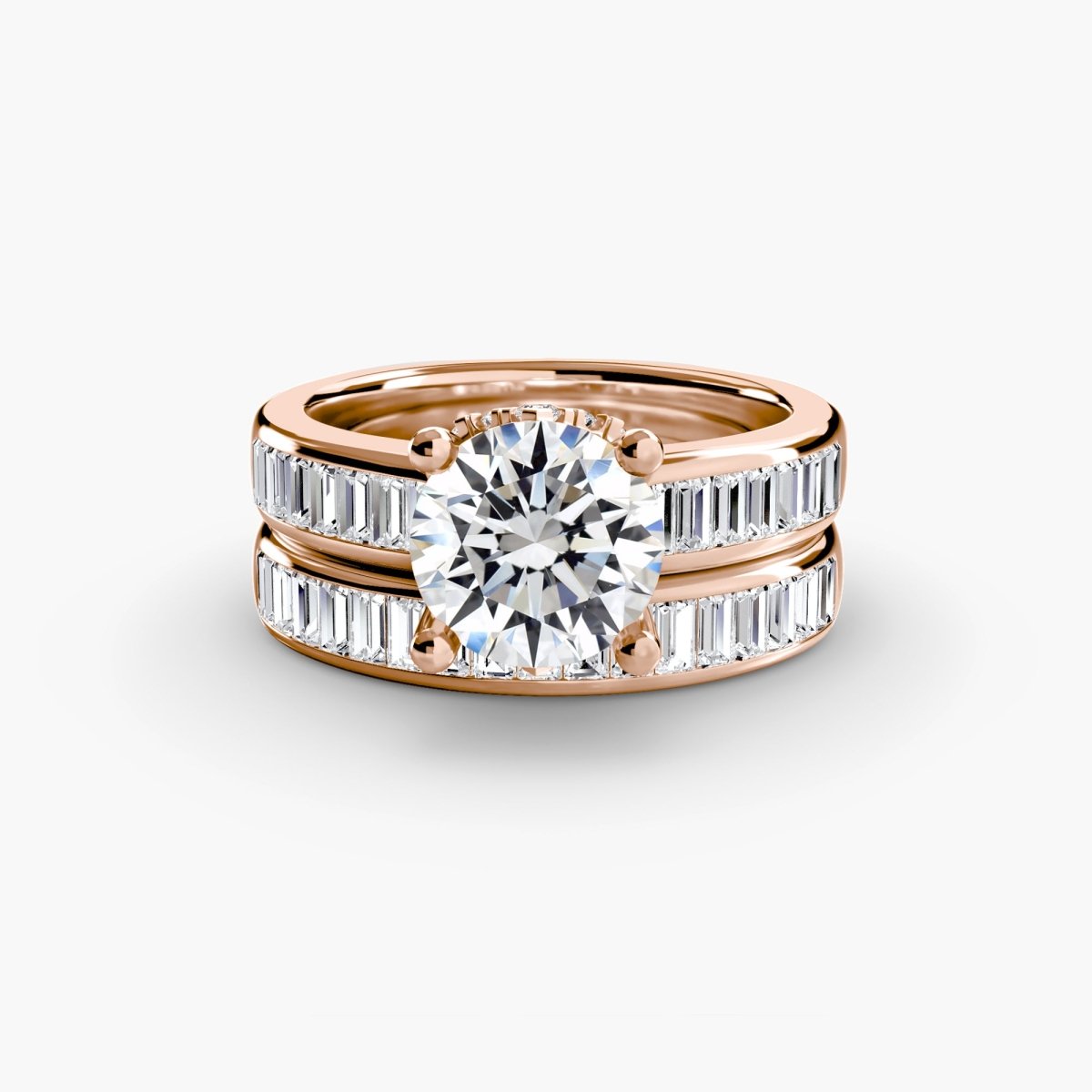 Harmony bridal set Solitaire diamond ring | Joaillerie VCL