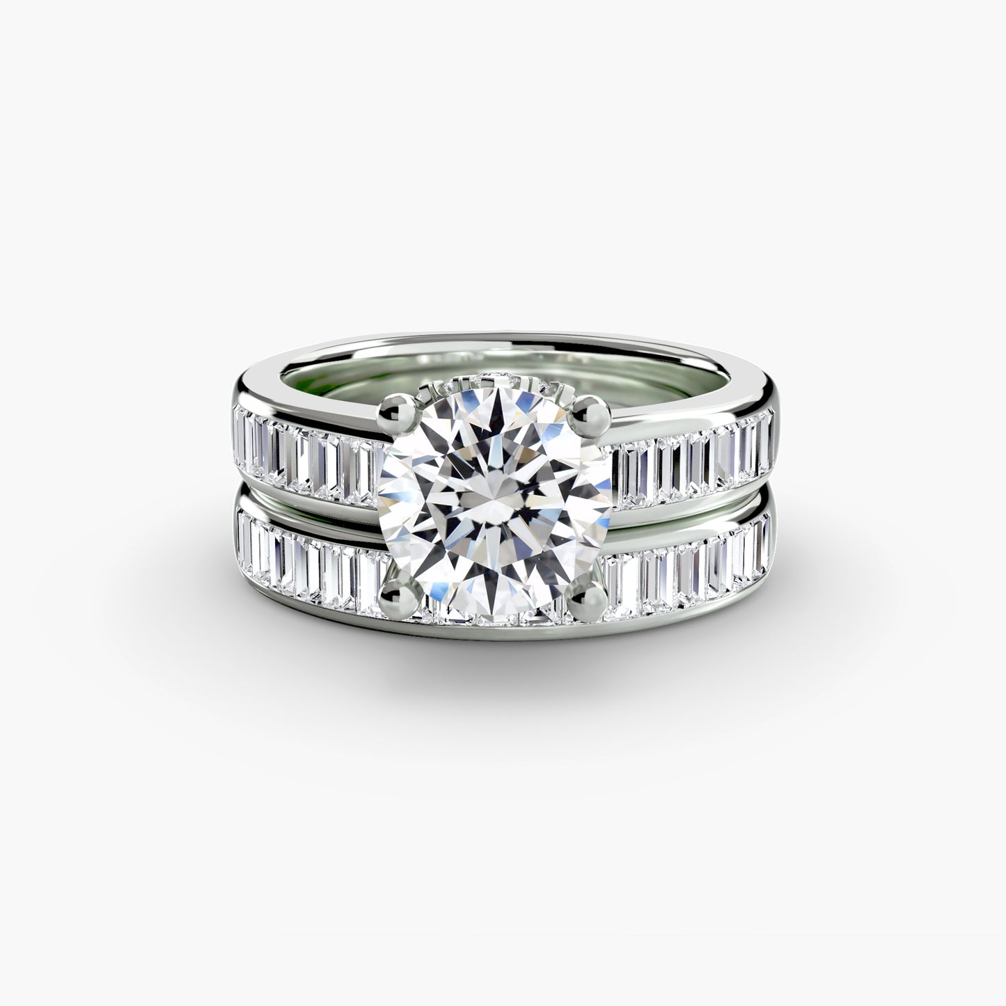 Harmony bridal set Solitaire diamond ring