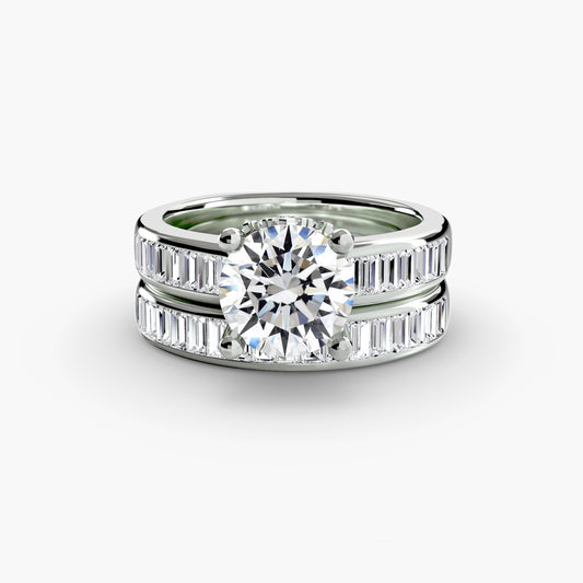 Harmony bridal set Solitaire diamond ring