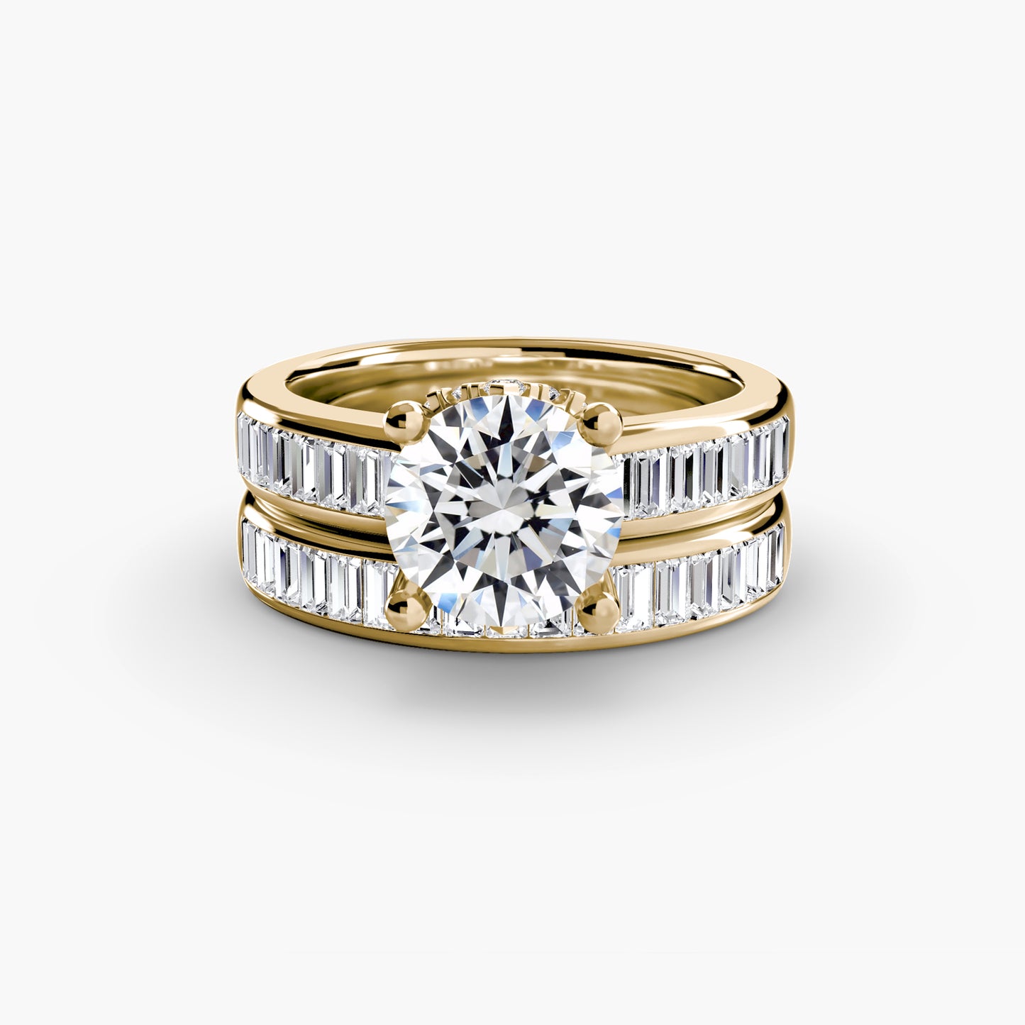 Harmony bridal set Solitaire diamond ring