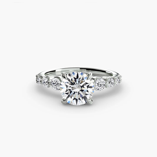 The Cascade Diamond Ring with secret diamond