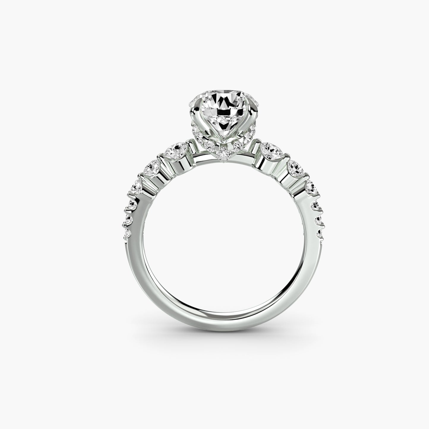 The Cascade Diamond Ring with secret diamond