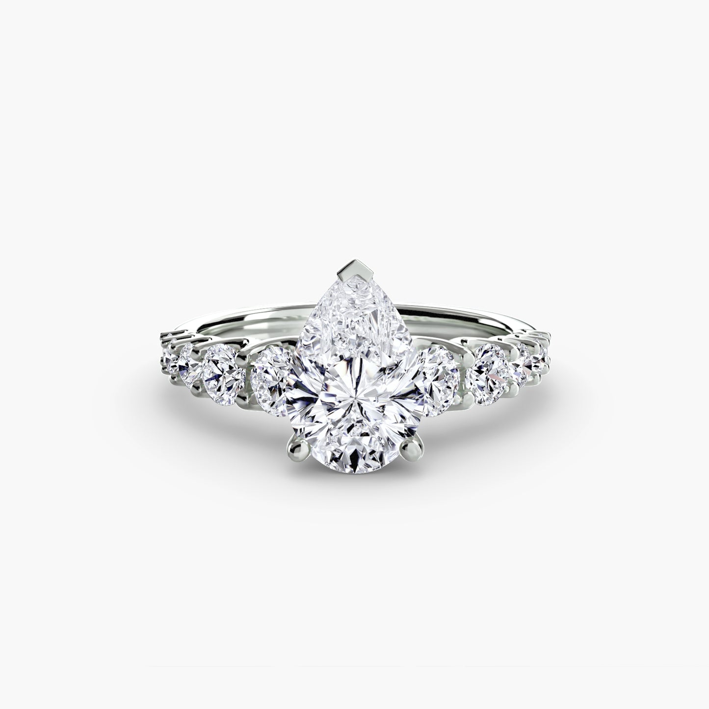 The Sovereign Graduated Accent Diamond Ring