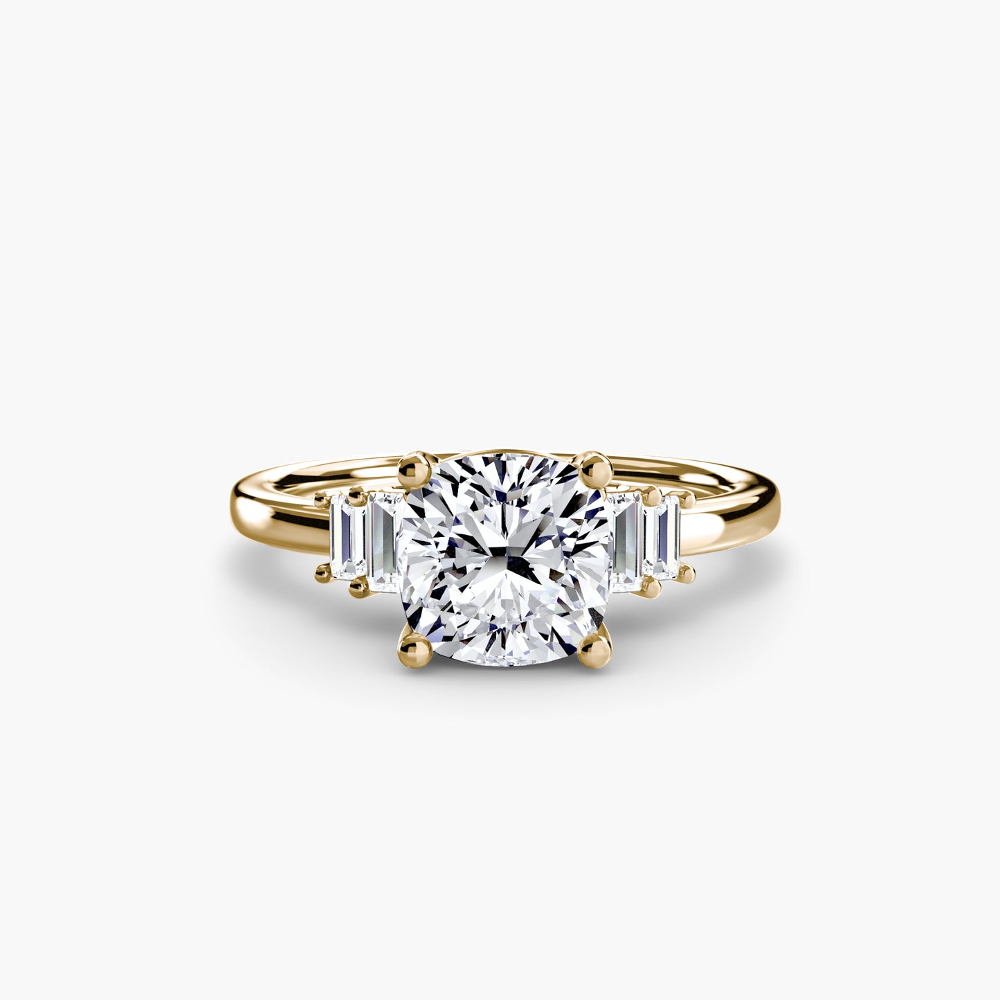 Astoria diamond ring with Baguette Accent