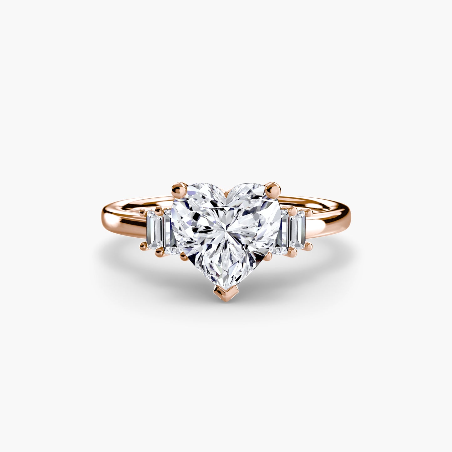 Astoria diamond ring with Baguette Accent