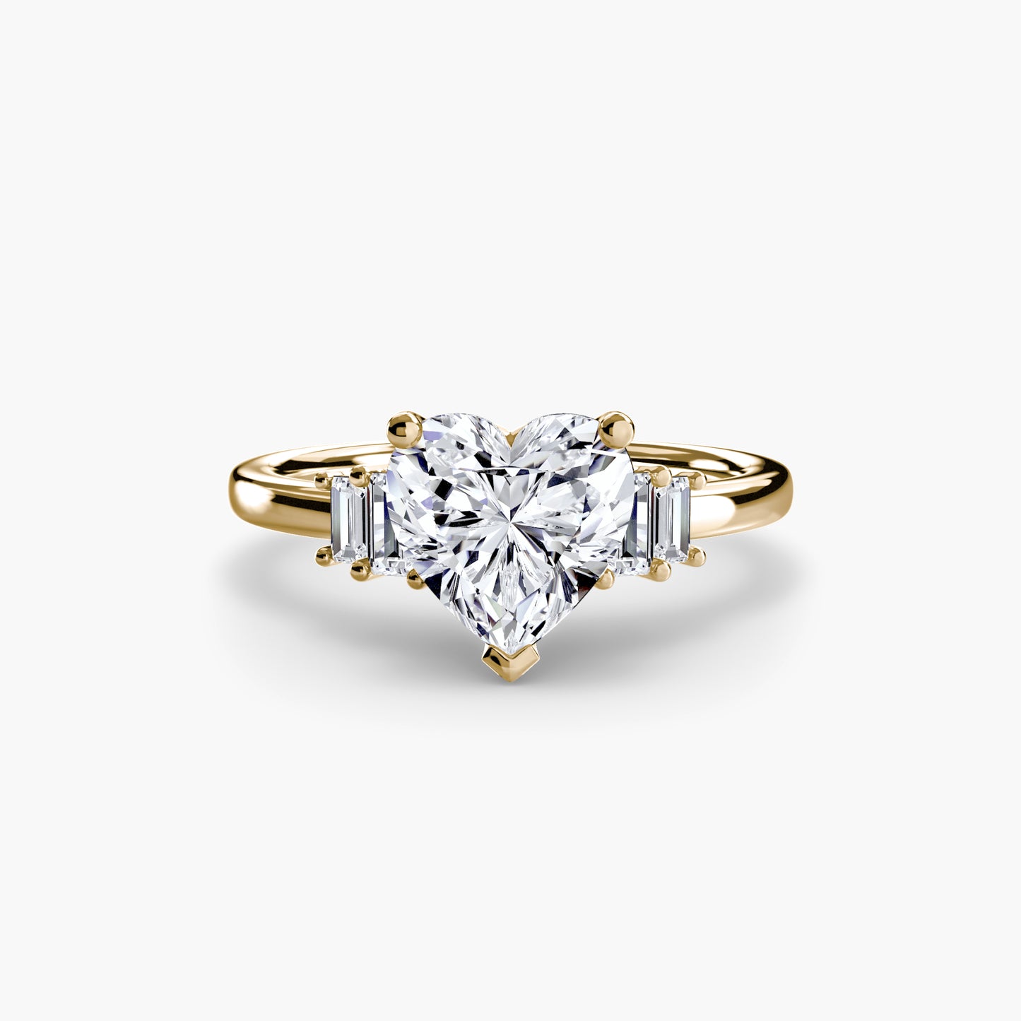 Astoria diamond ring with Baguette Accent