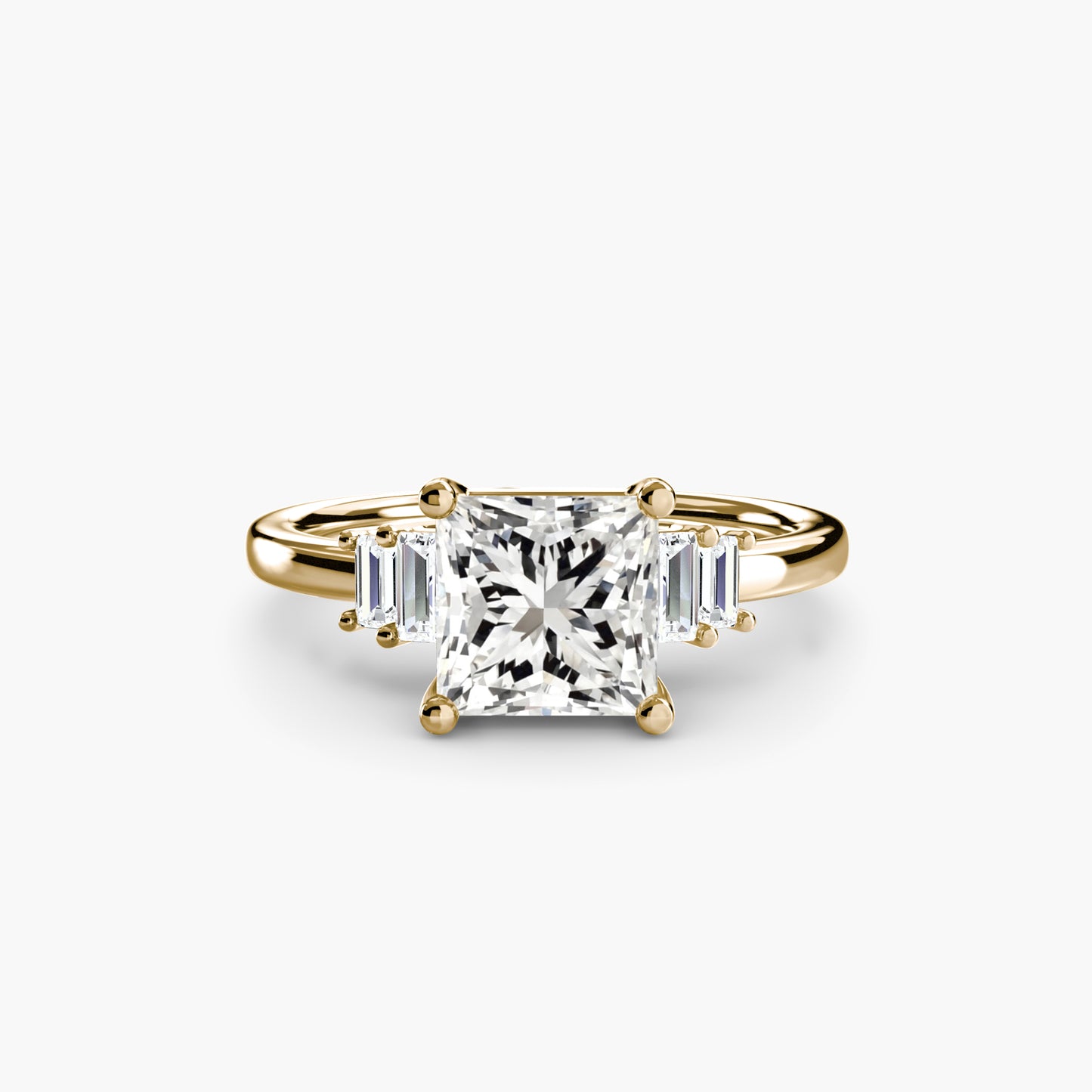 Astoria diamond ring with Baguette Accent