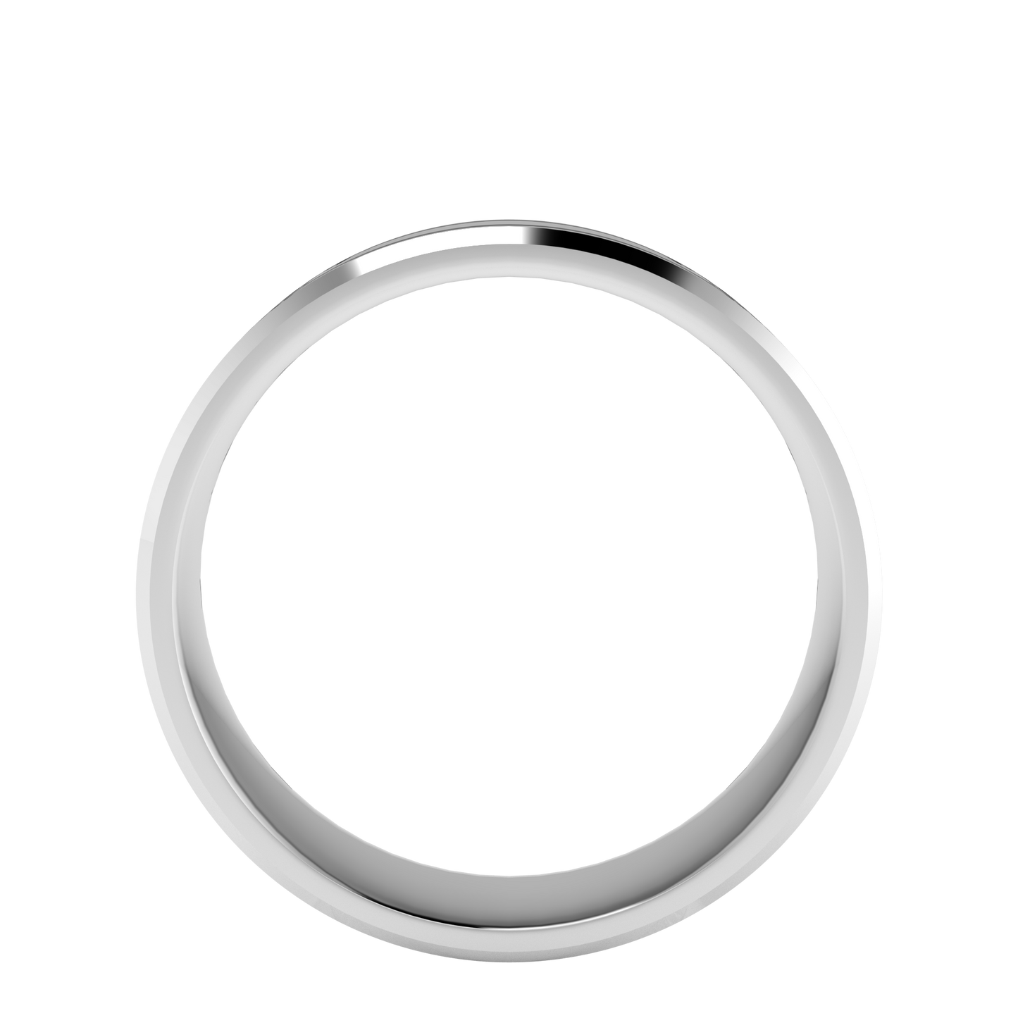 Mille Grains Flat bevel wedding band