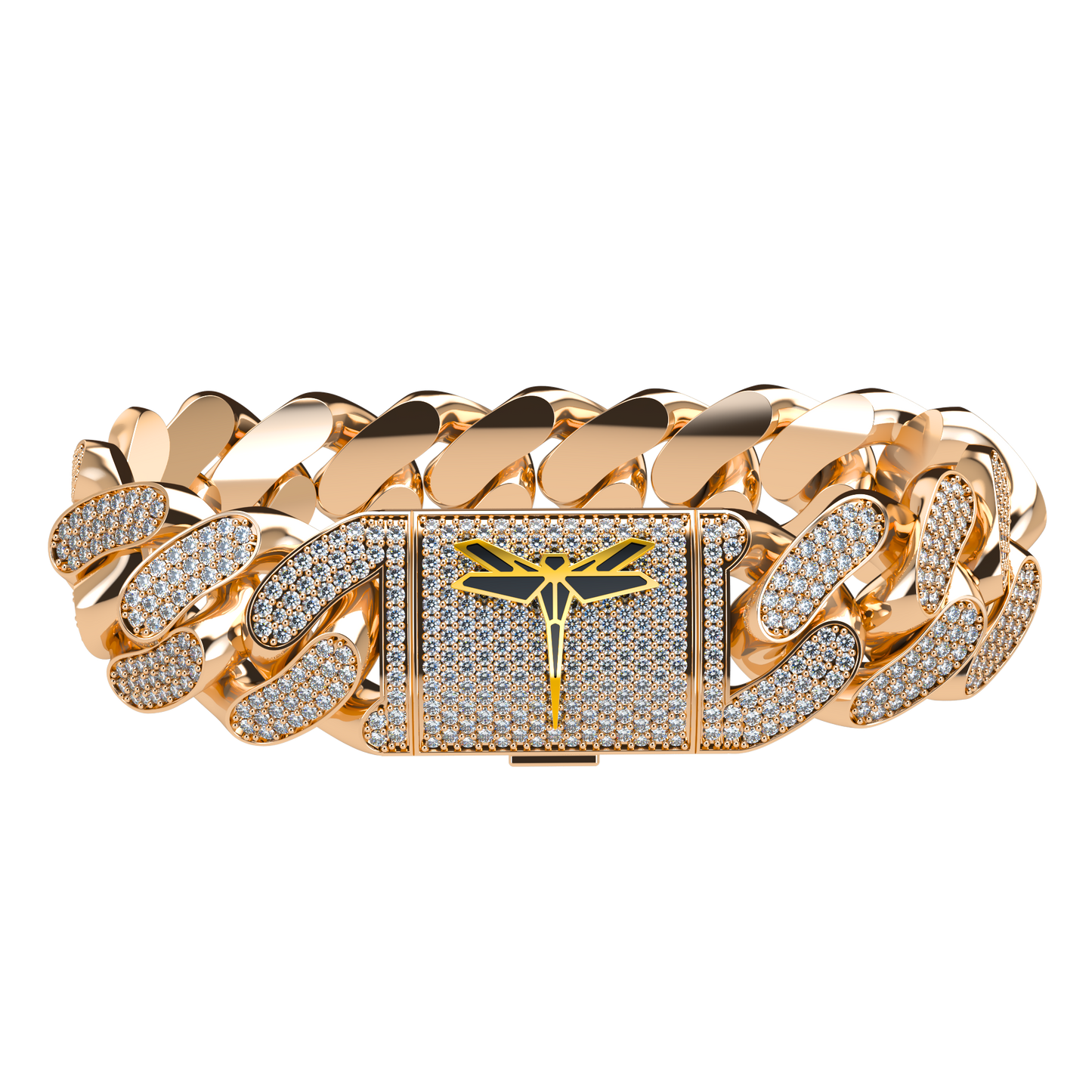 VCL Cuban Link bracelet with full diamond pavé 20mm