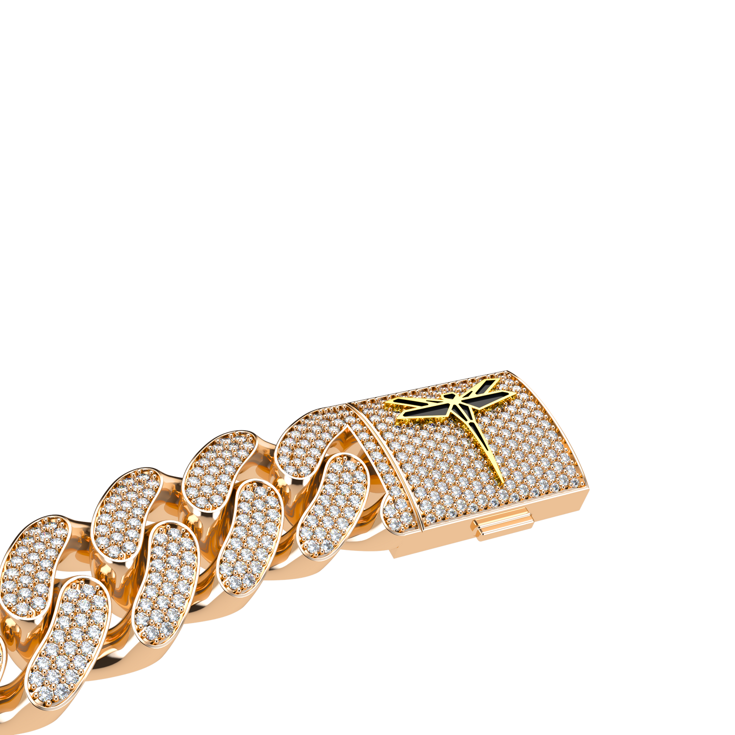 VCL Cuban Link bracelet with full diamond pavé 20mm