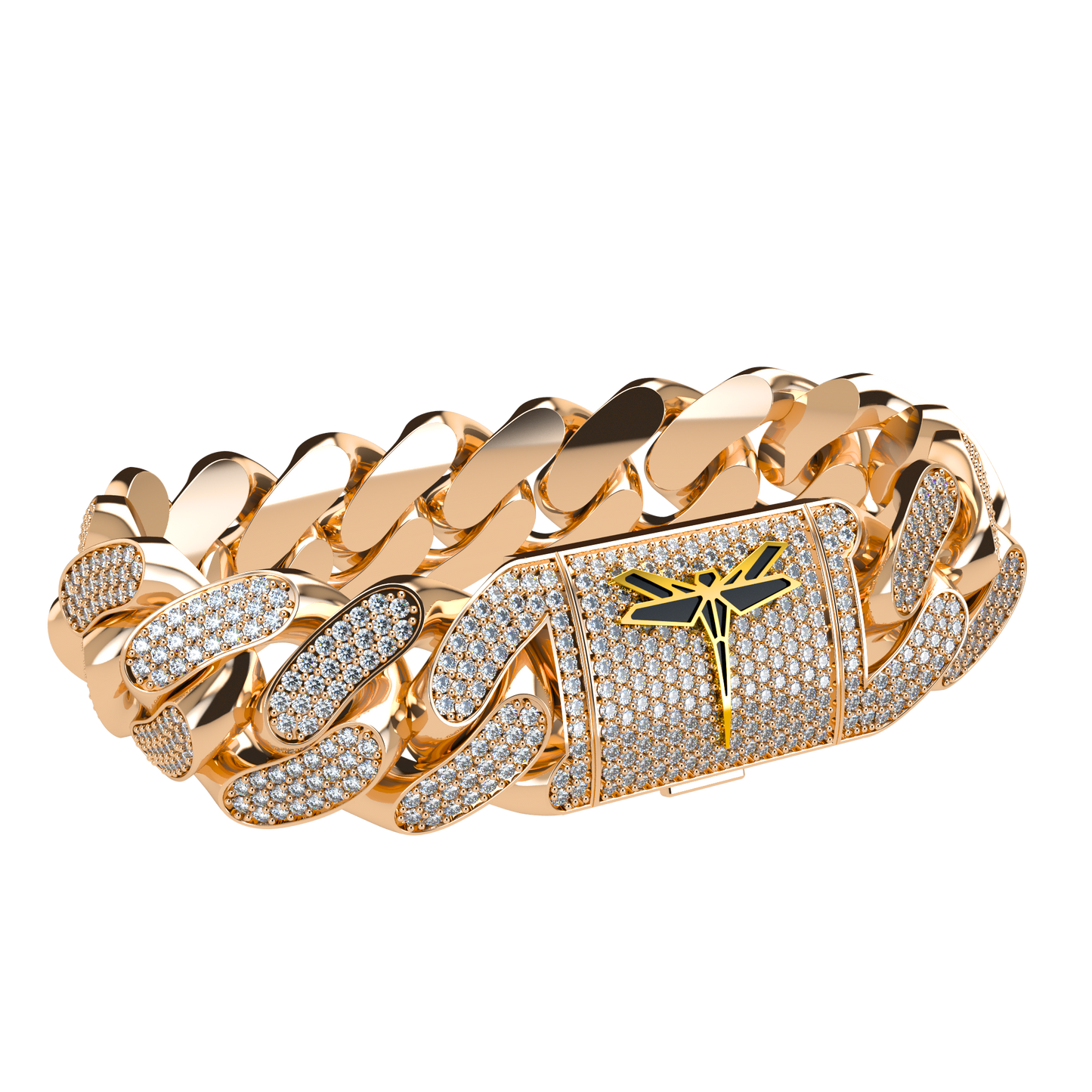VCL Cuban Link bracelet with full diamond pavé 20mm
