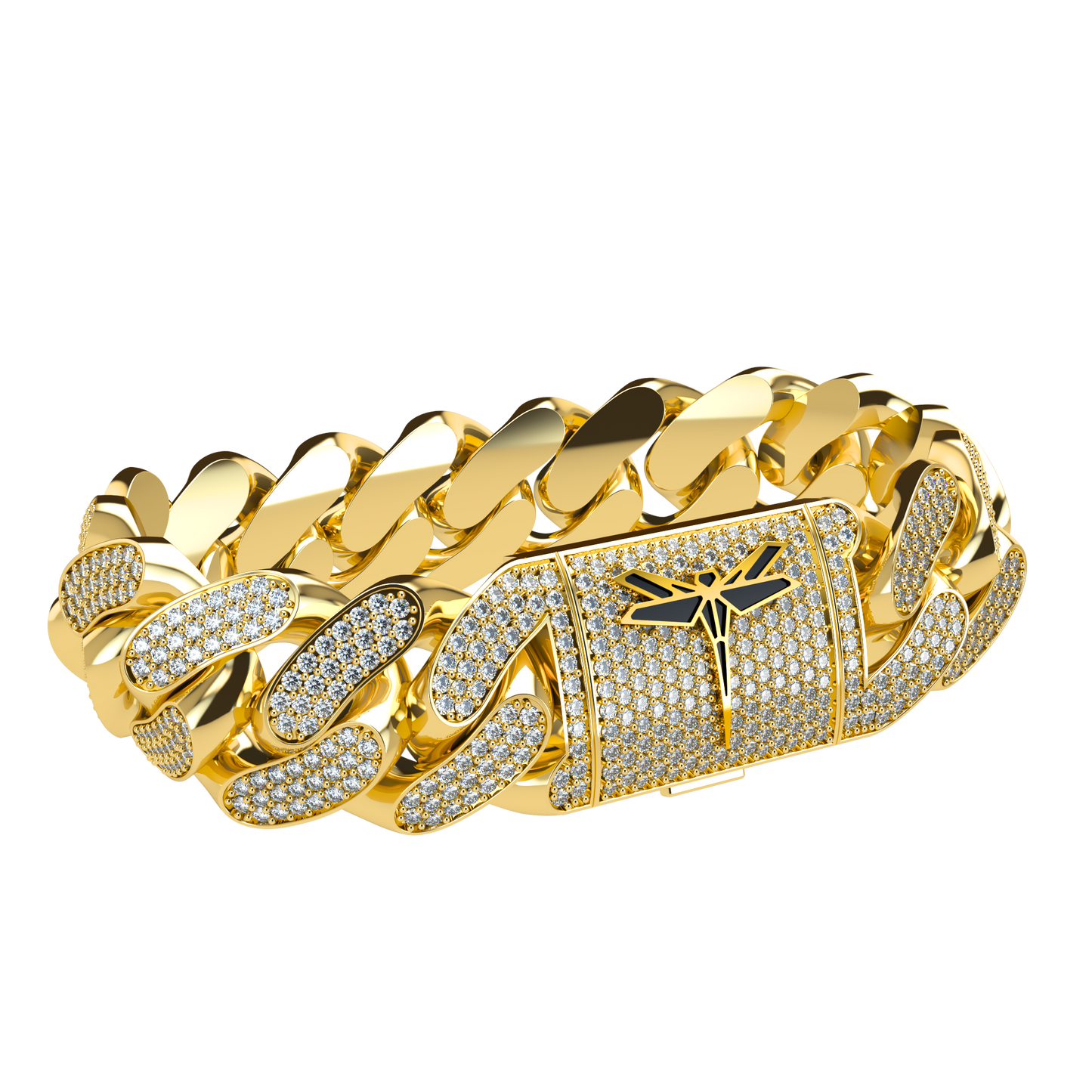 VCL Cuban Link bracelet with full diamond pavé 20mm