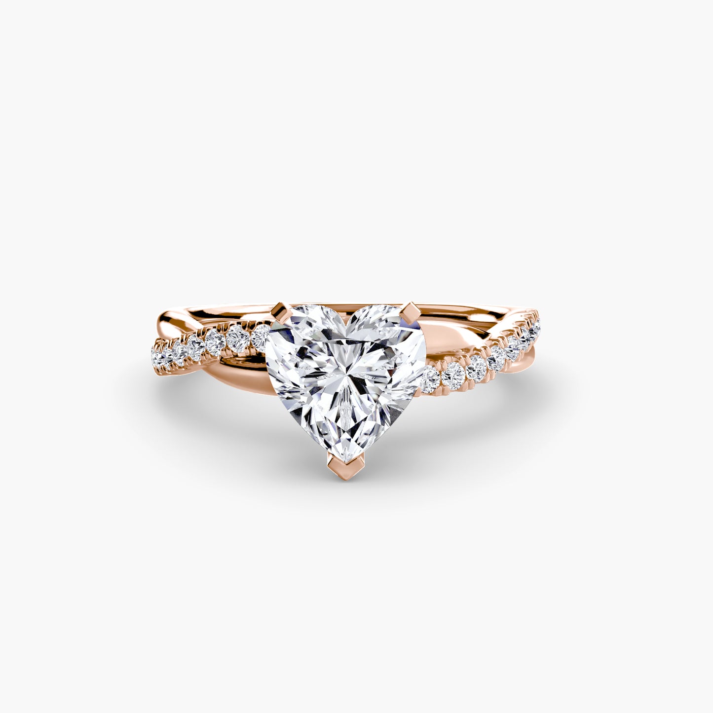 Signature bypass diamond Twist Pavé Ring