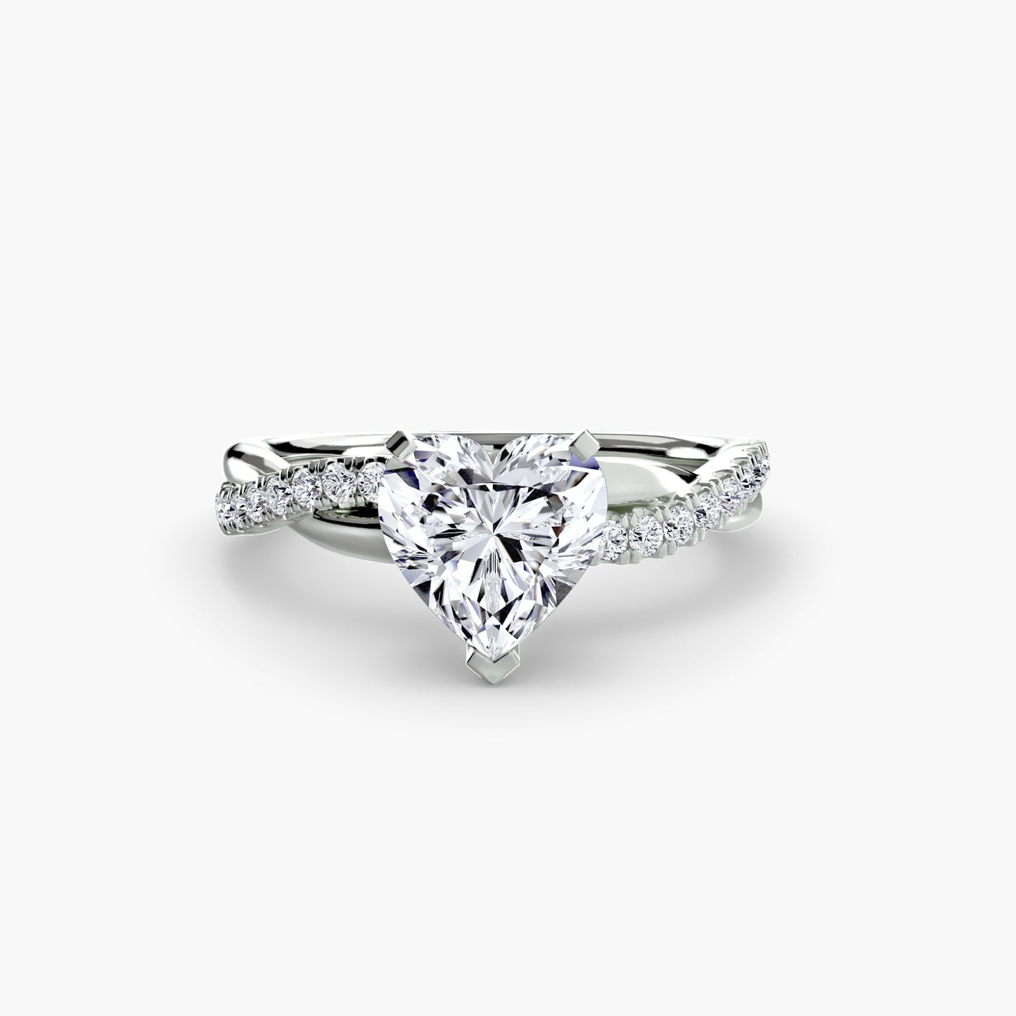 Signature bypass diamond Twist Pavé Ring