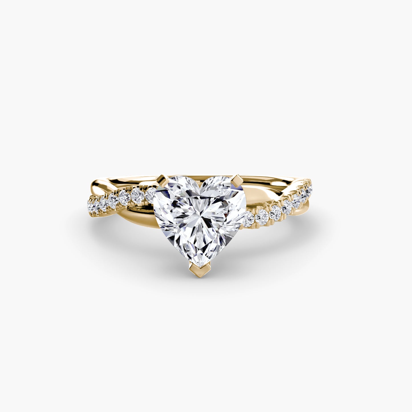 Signature bypass diamond Twist Pavé Ring