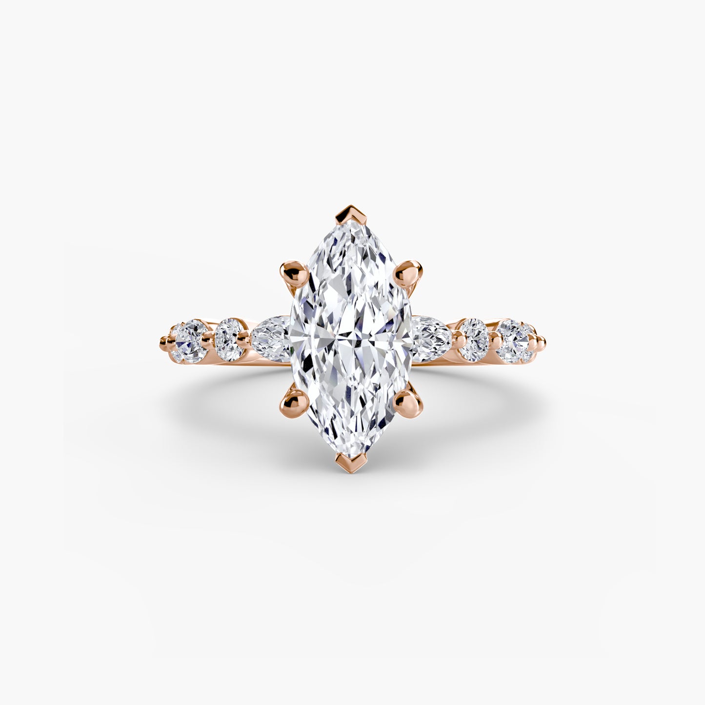 Celestial Nebula Solitaire diamond ring with Eternity Pavé