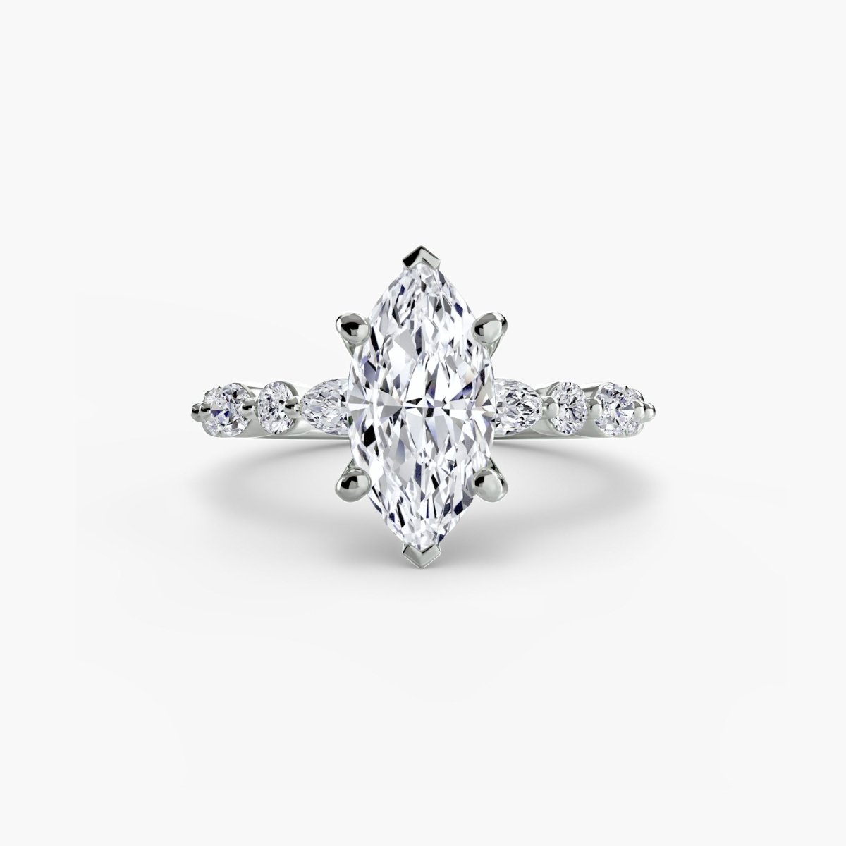 Celestial Nebula Solitaire diamond ring with Eternity Pavé | Joaillerie VCL