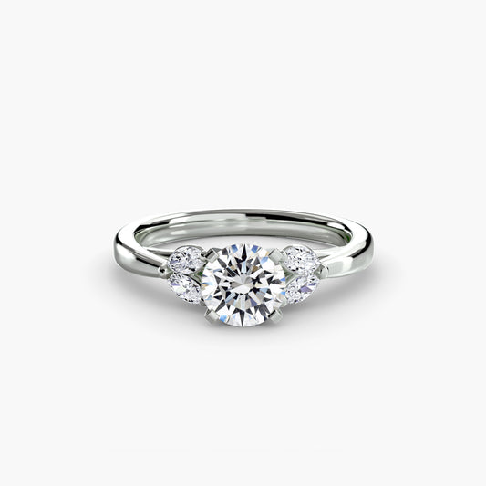 The Celestial starburst diamond ring