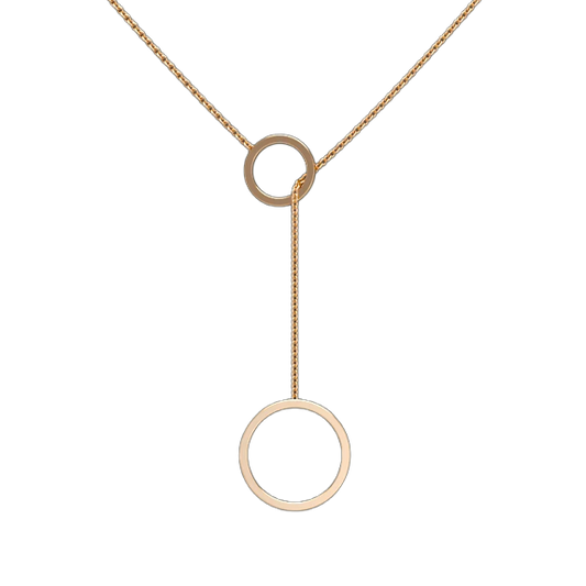 Circle Lariat Necklace