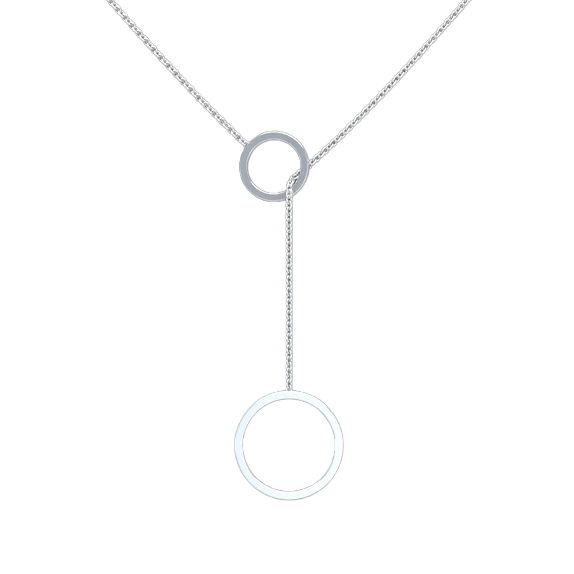 Circle Lariat Necklace
