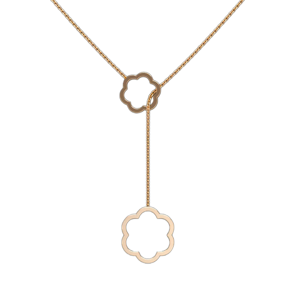 Flower Lariat Necklace
