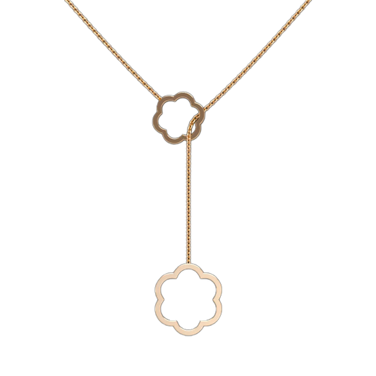 Flower Lariat Necklace