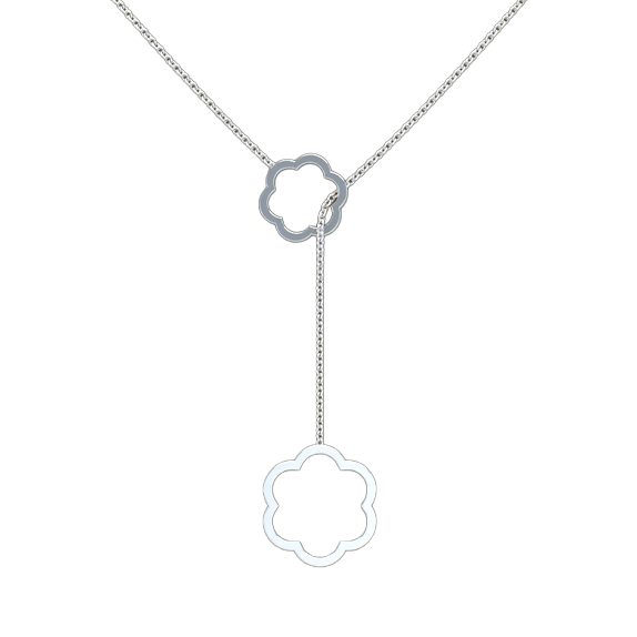 Flower Lariat Necklace
