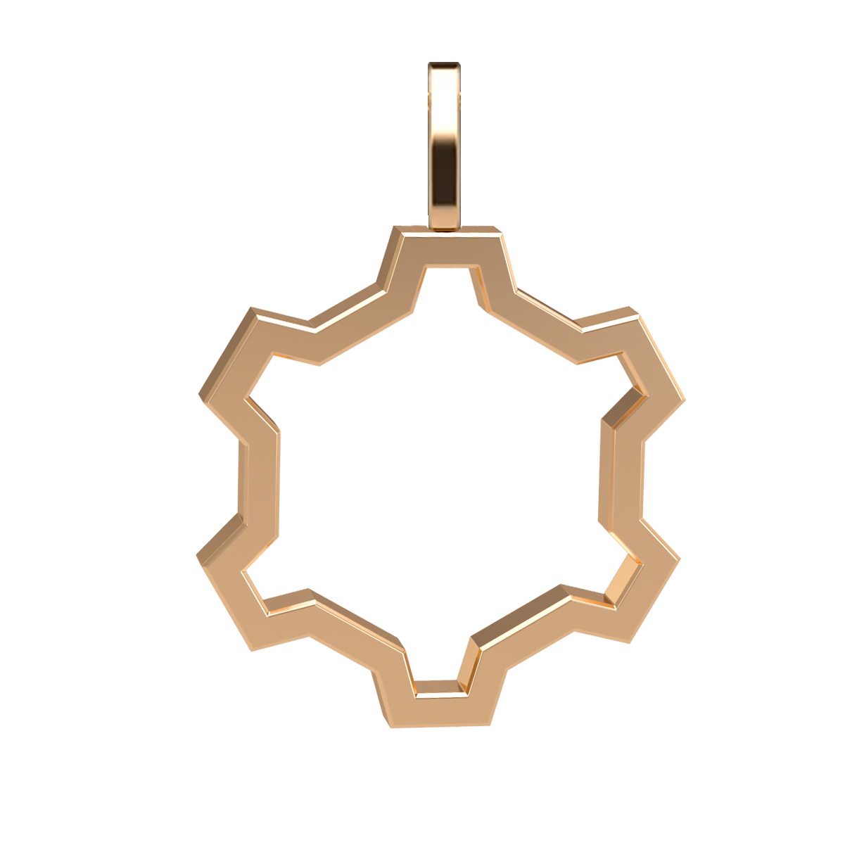 VCL Gear cog Pendant