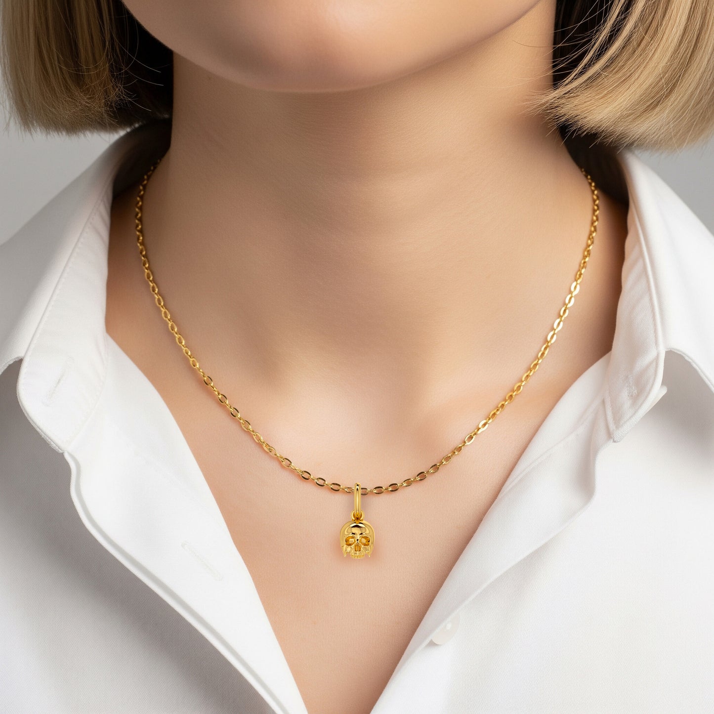 Gold Human Skull