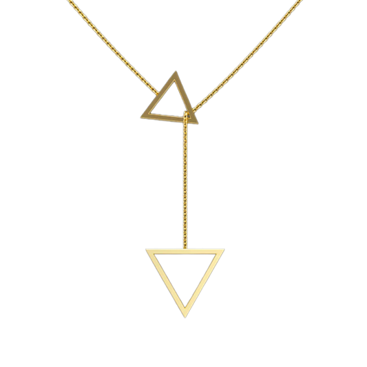Triangle Lariat Necklace