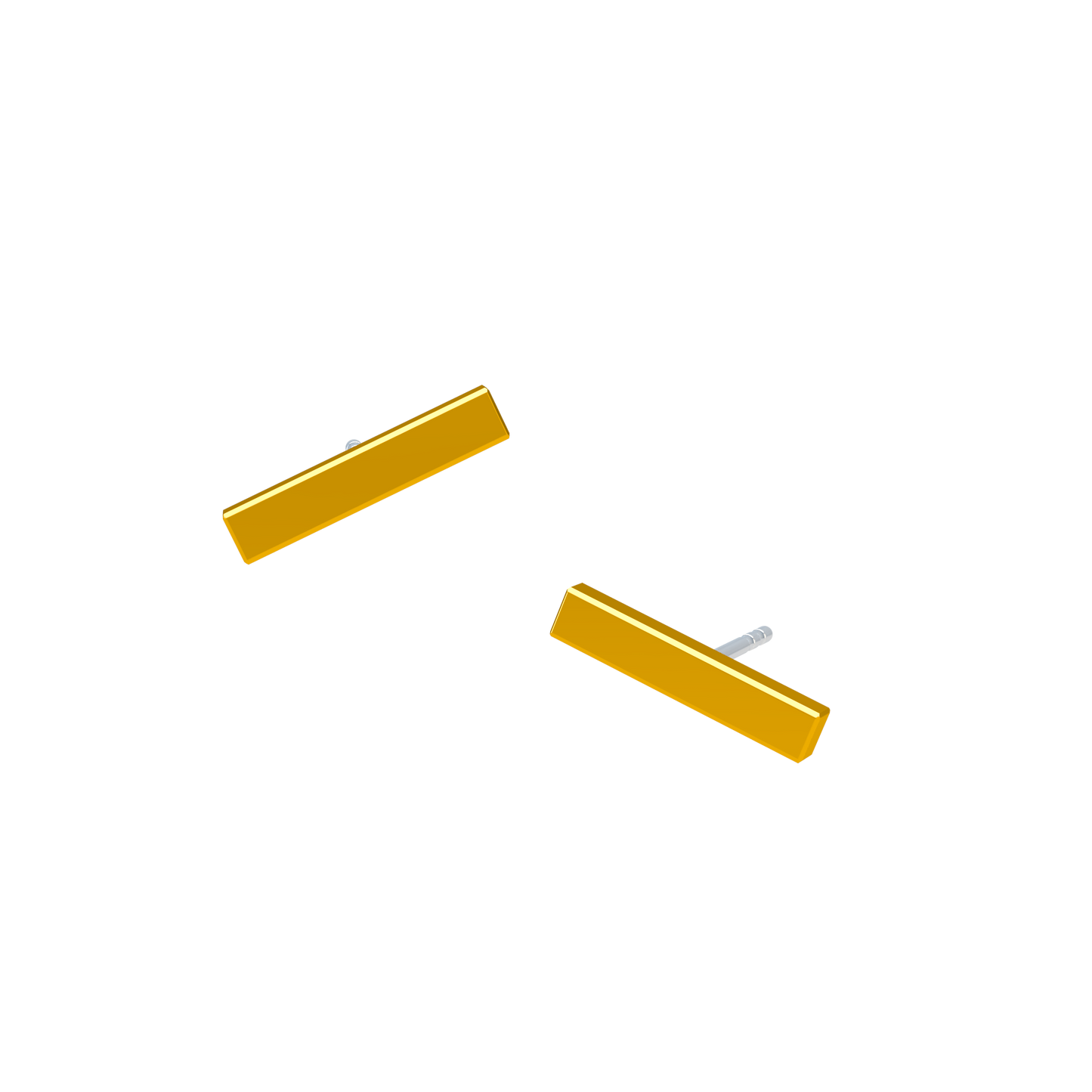 12mm Pure Monolyth T-Bar Studs - ™ Joaillerie VCL