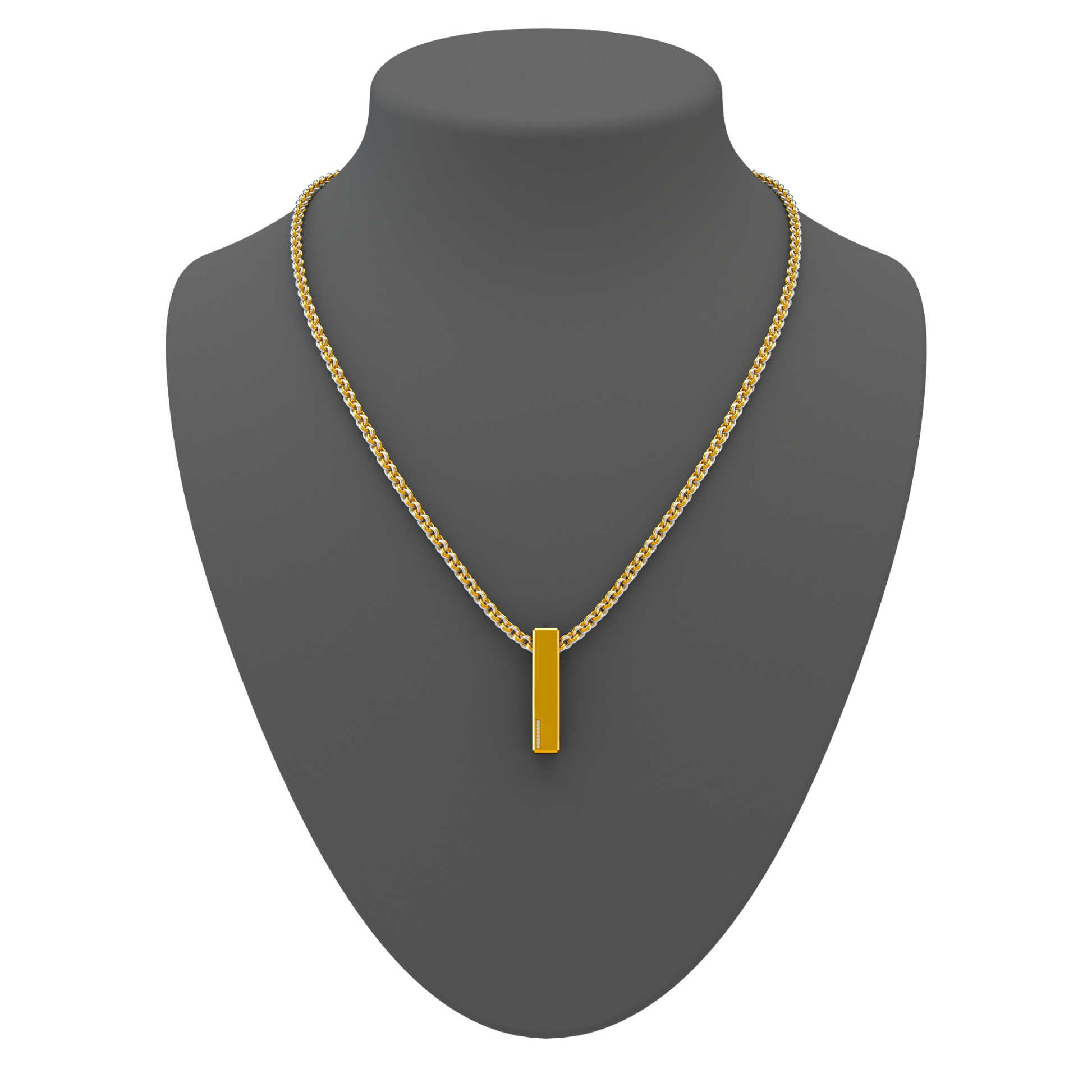 Pure Monolyth Pendant 20 Inch Chain - ™ Joaillerie VCL