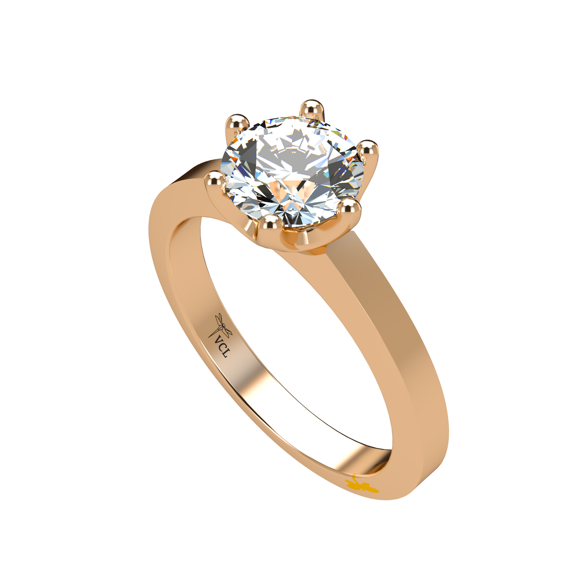 Albany Solitaire Plain 1.00-1.29cts - ™ Joaillerie VCL