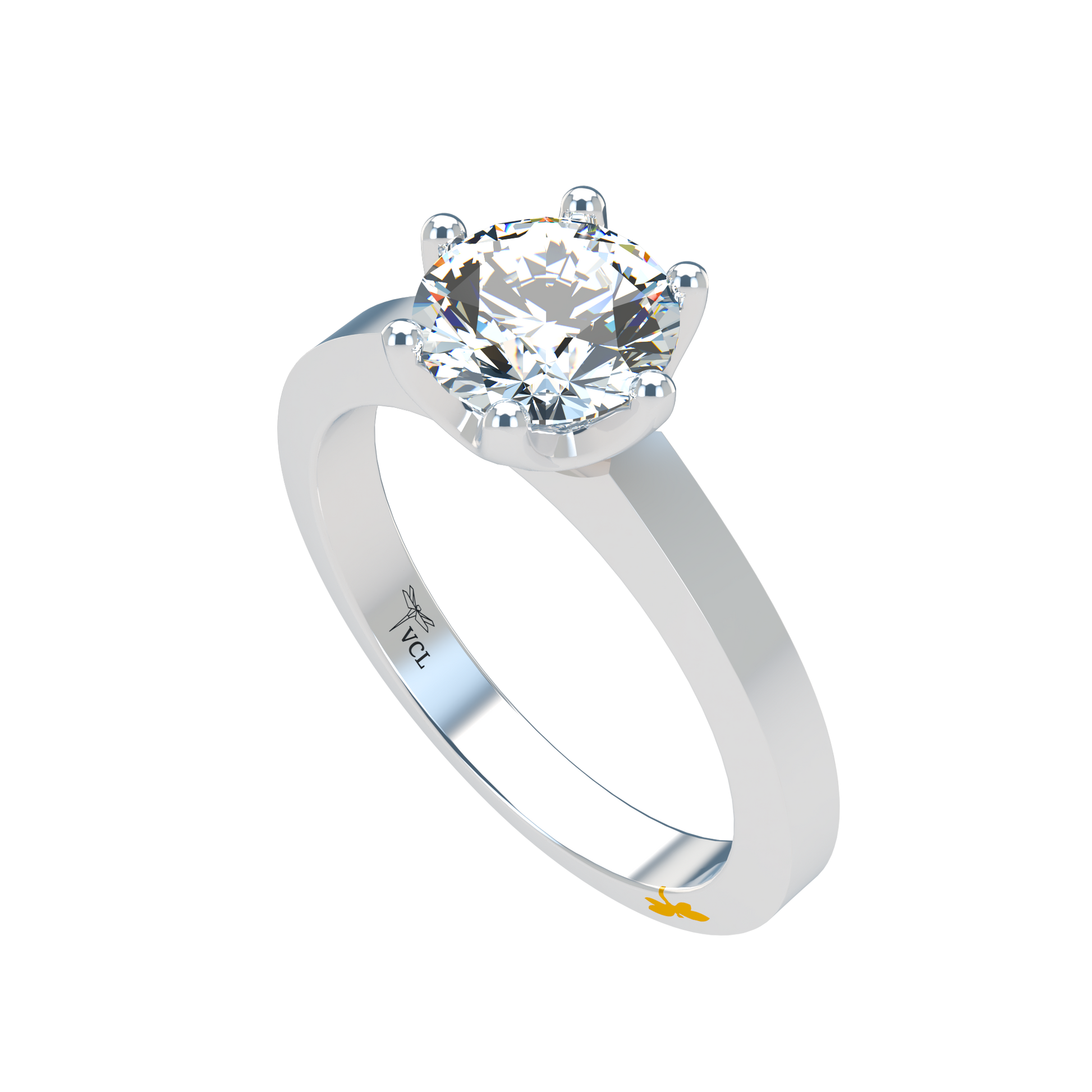Albany Solitaire Plain 1.00-1.29cts - ™ Joaillerie VCL
