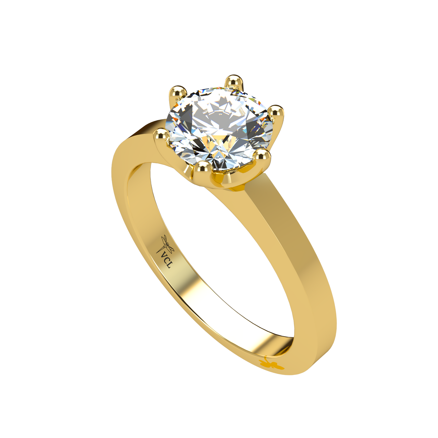 Albany Solitaire Plain 1.00-1.29cts - ™ Joaillerie VCL