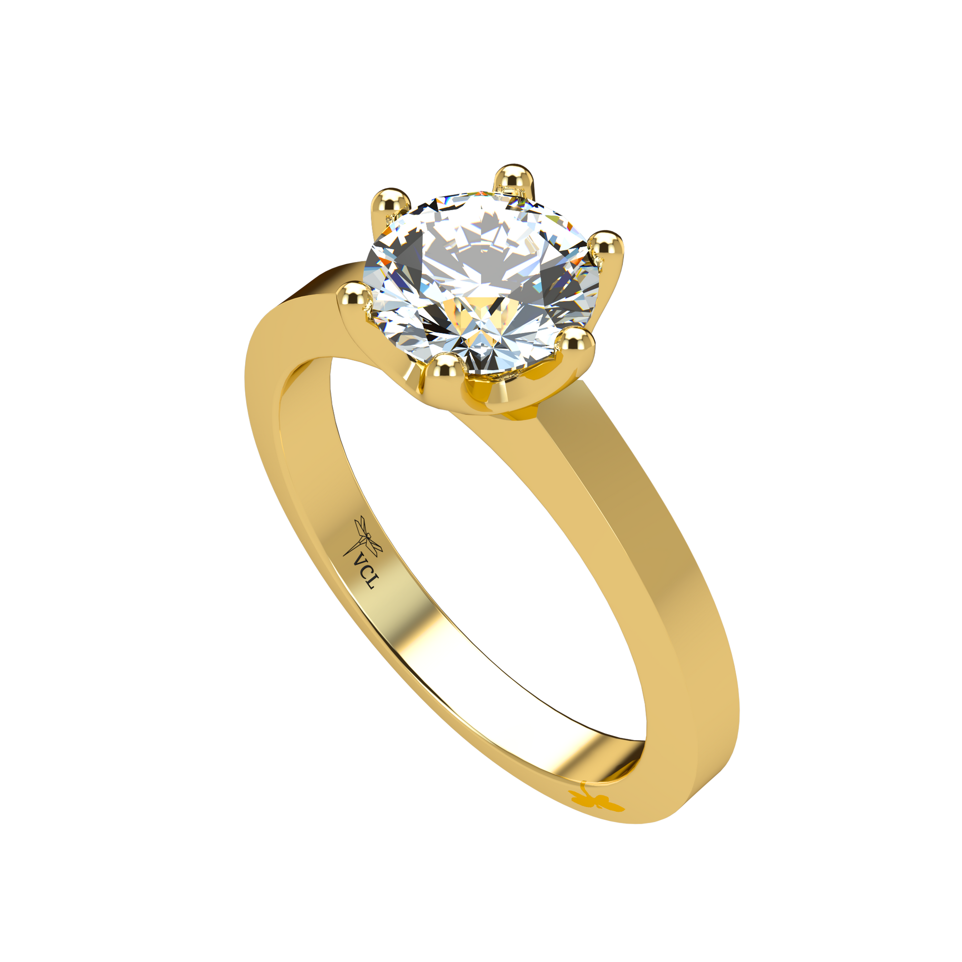 Albany Solitaire Plain 1.00-1.29cts - ™ Joaillerie VCL