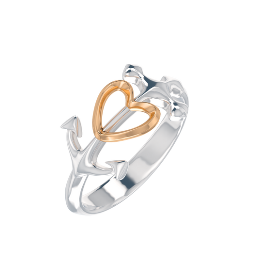 Heart Anchor Ring - ™ Joaillerie VCL