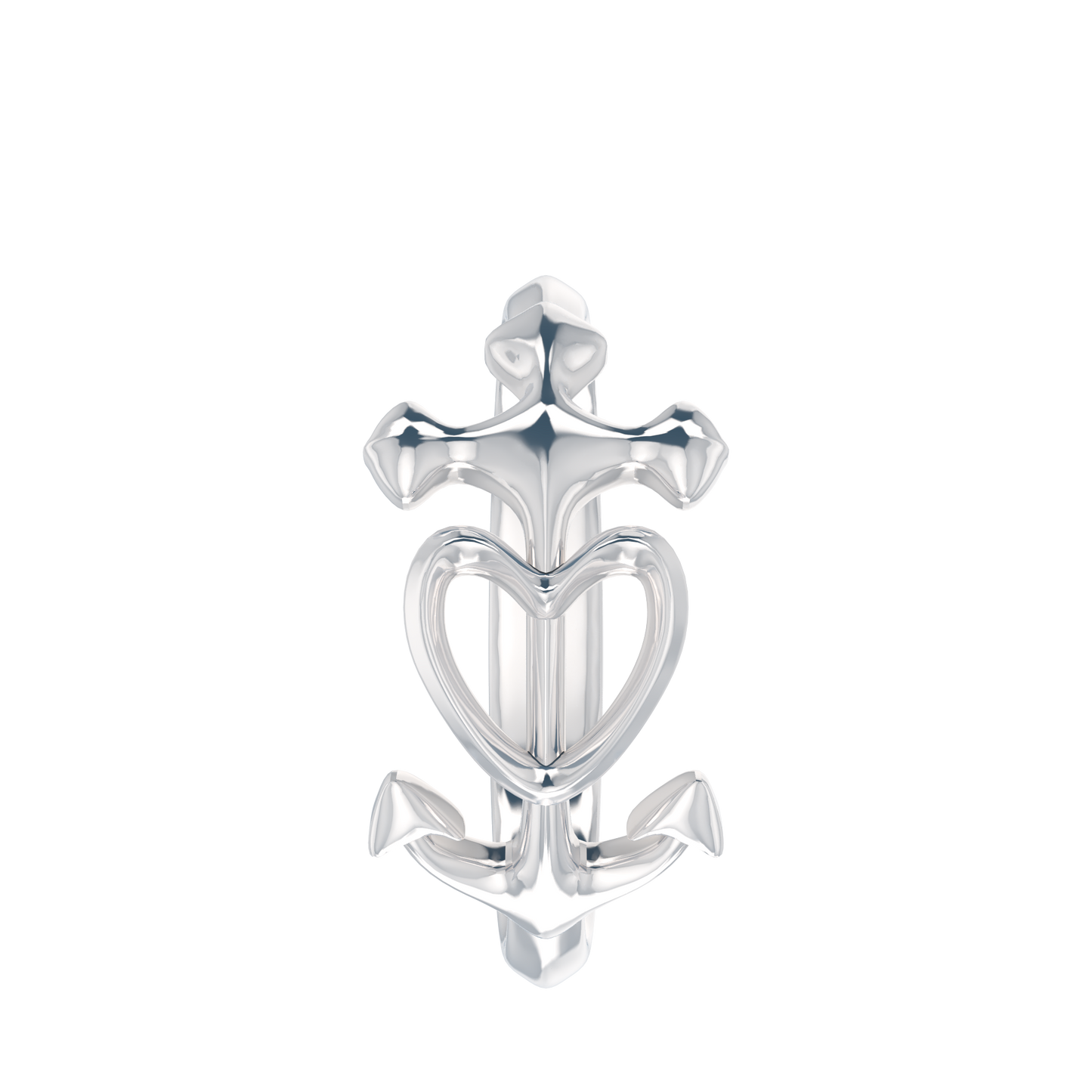 Heart Anchor Ring - ™ Joaillerie VCL