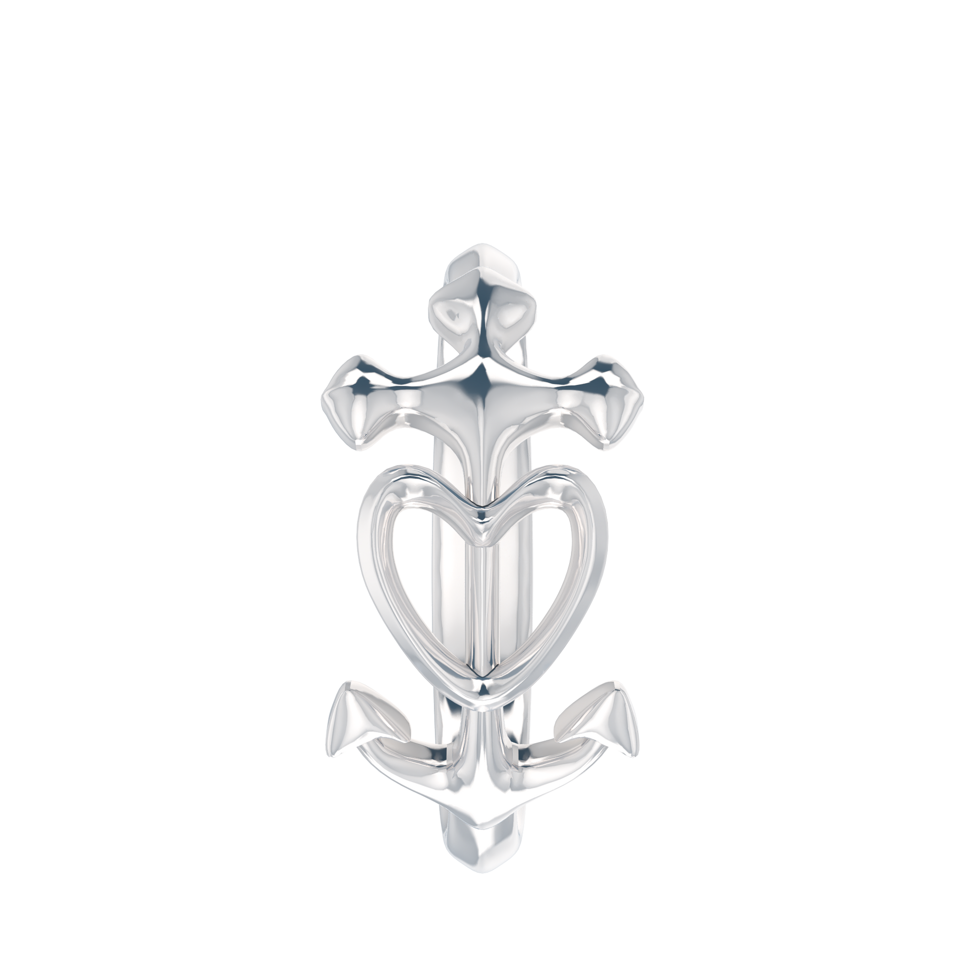 Heart Anchor Ring - ™ Joaillerie VCL